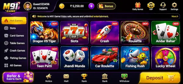 5555Bet-Game-Interface