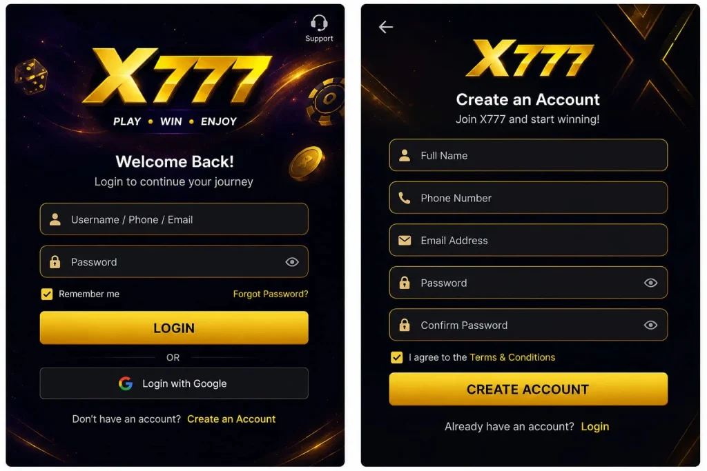 X777-Game-login