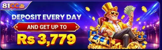 81cc Game Deposit Every Day Promotion Banner with Easypaisa and JazzCash Options