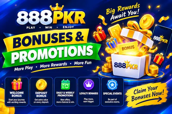 888PKR Game Get 2000 Bonus