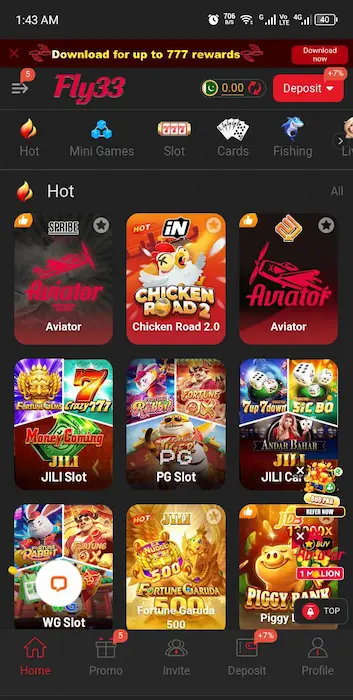 Fly33 game New latest version