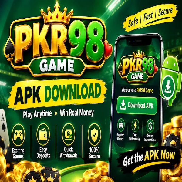 PKR98 Game APK Download App Interface and Popular Slots Games