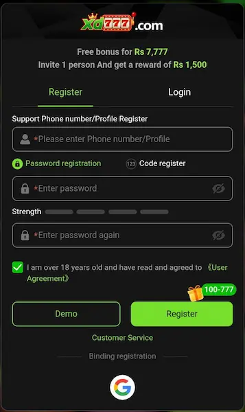 xd777 game login