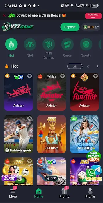 Y77 game latest version 2026