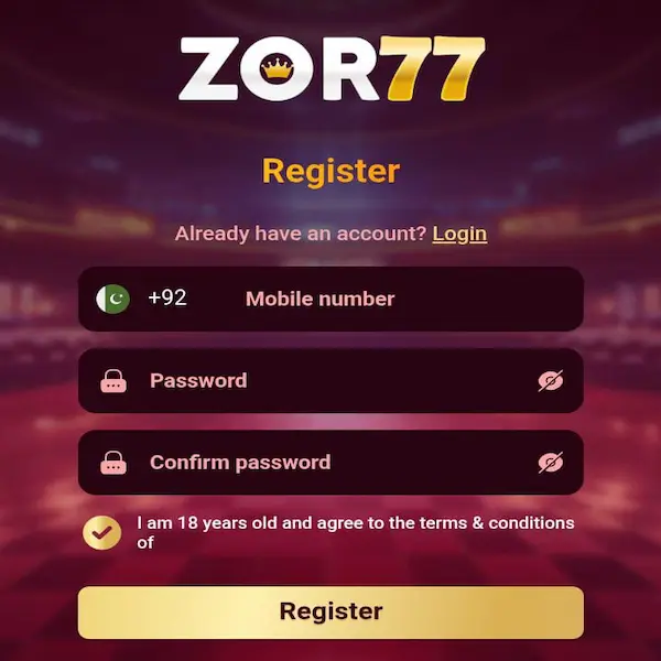 ZOR77 Game Login